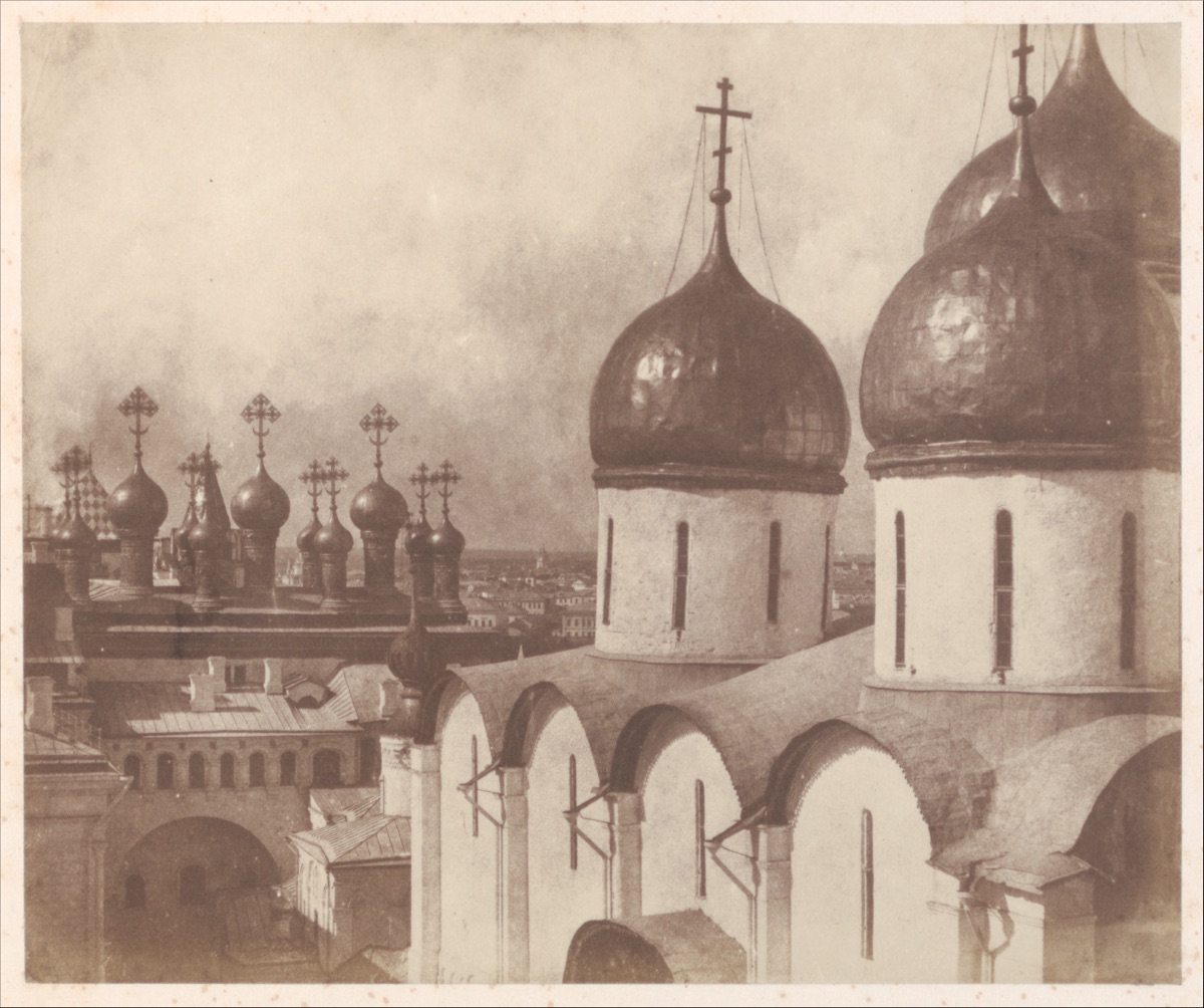 Roger Fenton photograph of the domes of churches in the Kremlin, Moscow, 1852